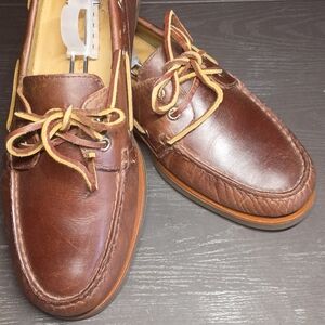 GOLD CUP Sperry Brown Leather Boat Shoes. Like NEW Men's 10M. Nice!!!